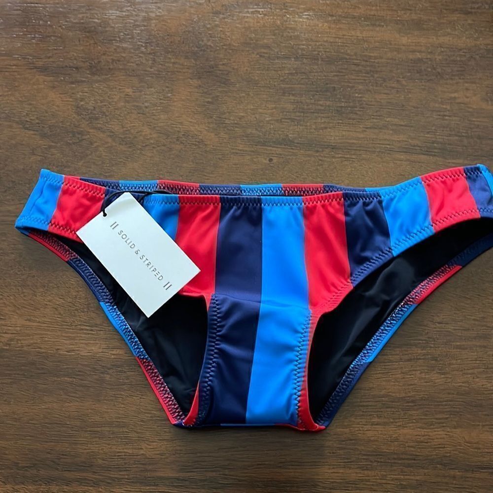 Solid and Striped Swimsuit Bottoms